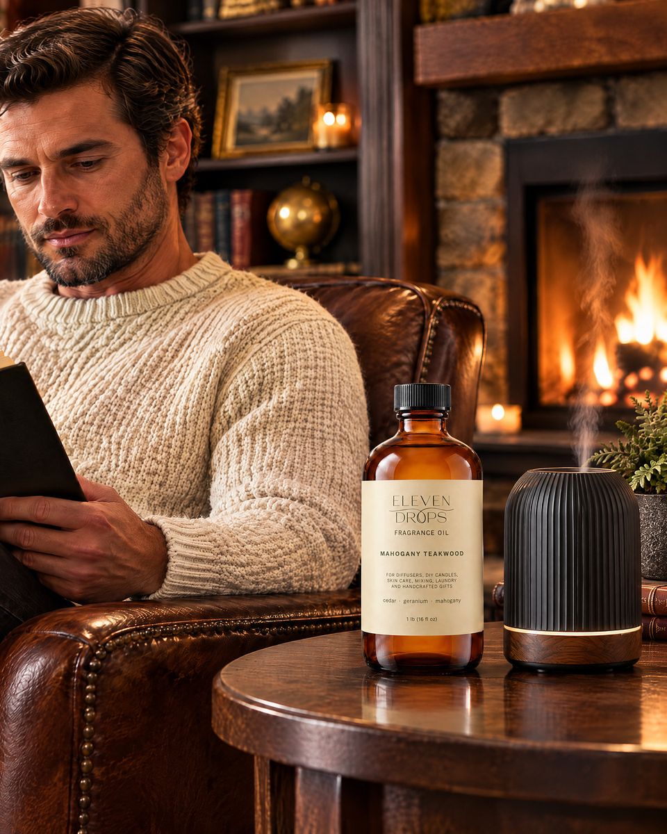 Mahogany Teakwood beside a cold-air diffuser at home