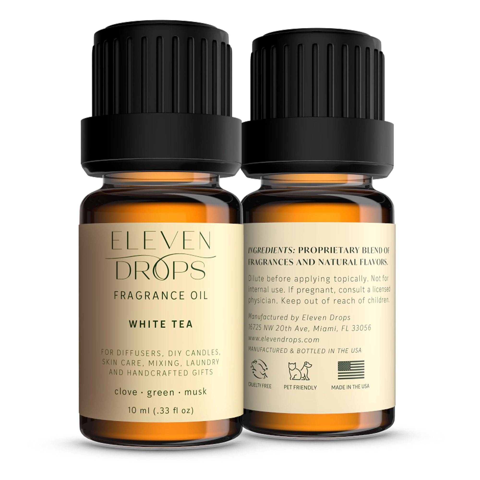 Eleven Drops White Tea Fragrance Oil