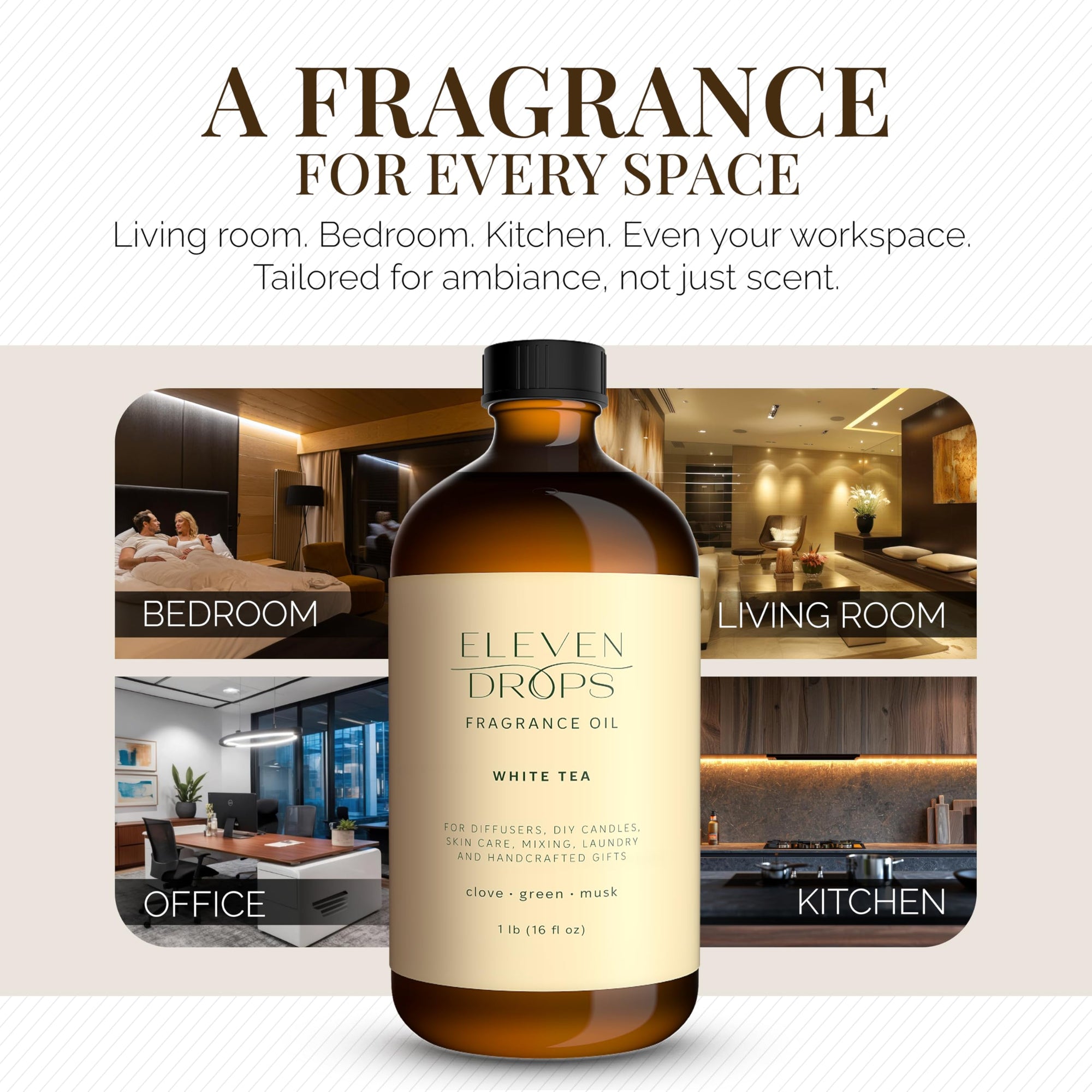 Eleven Drops White Tea Fragrance Oil