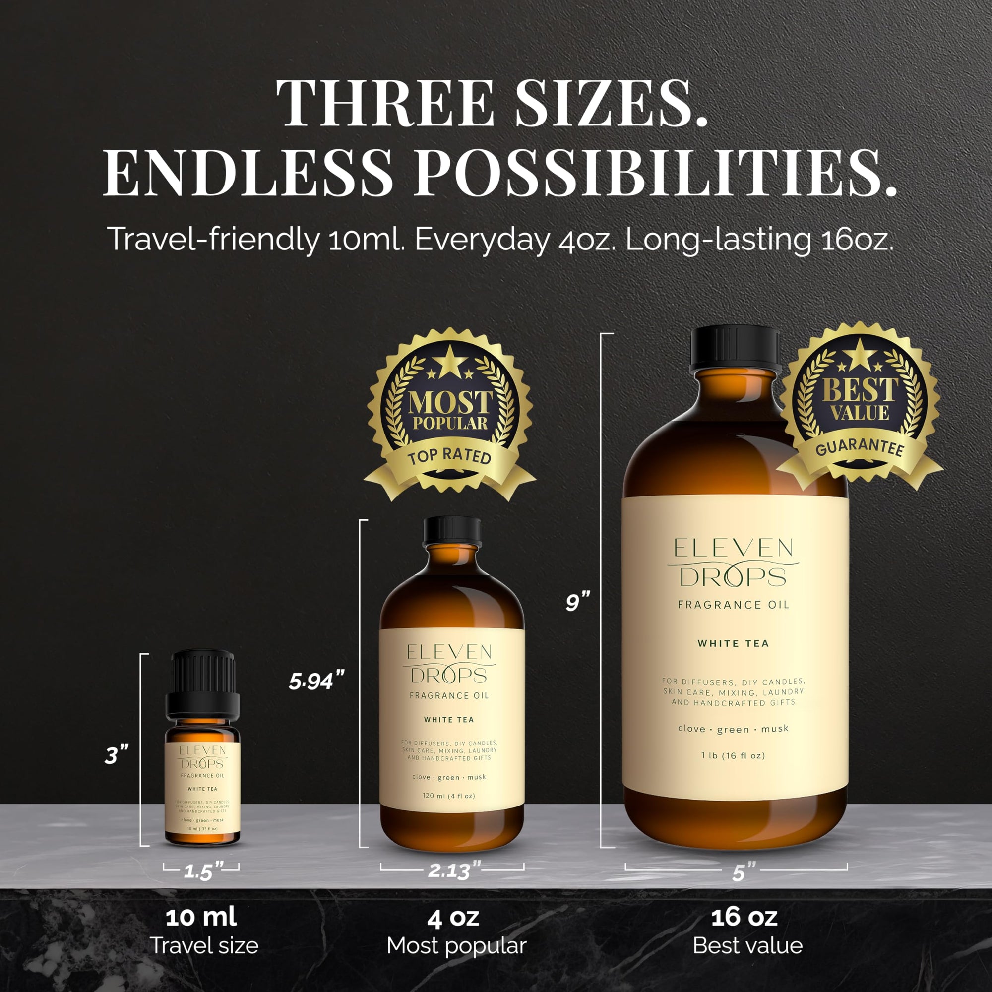 Eleven Drops White Tea Fragrance Oil