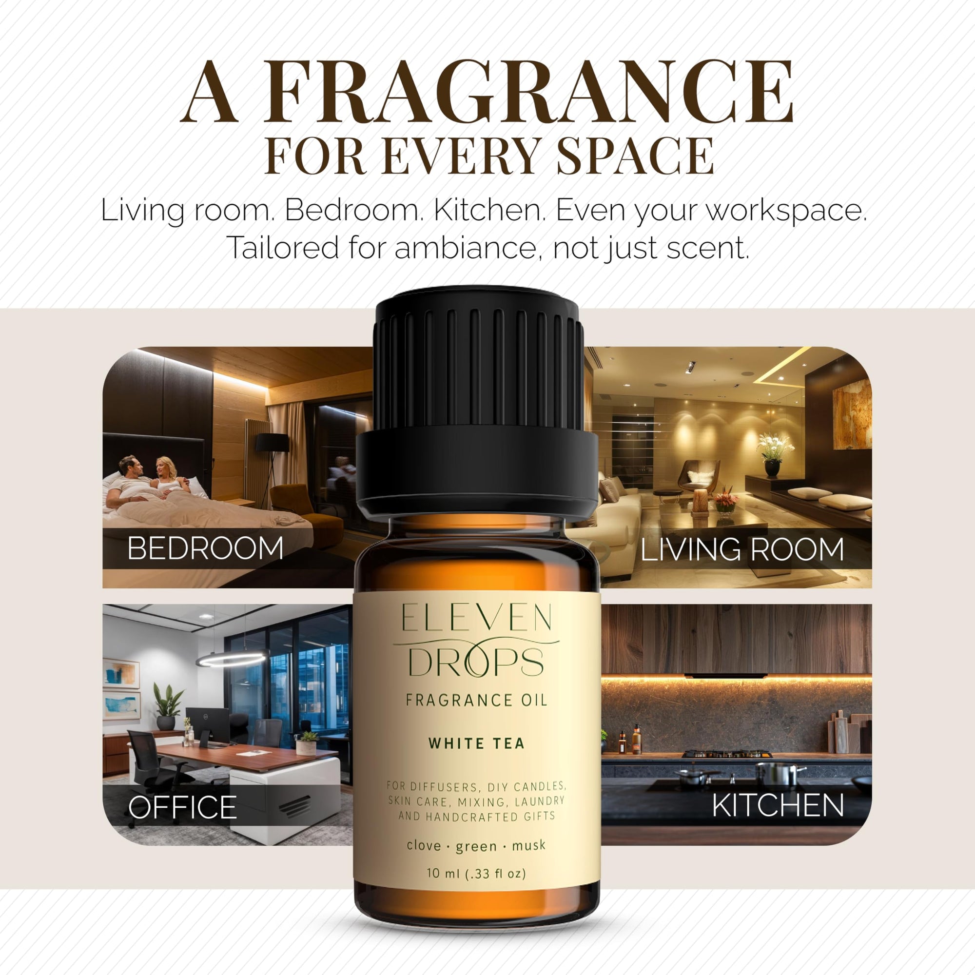 Eleven Drops White Tea Fragrance Oil