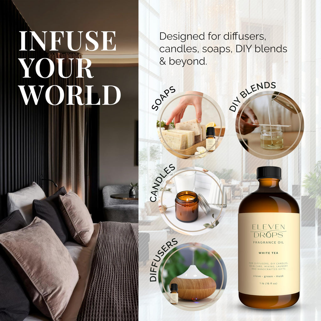 Eleven Drops White Tea Fragrance Oil