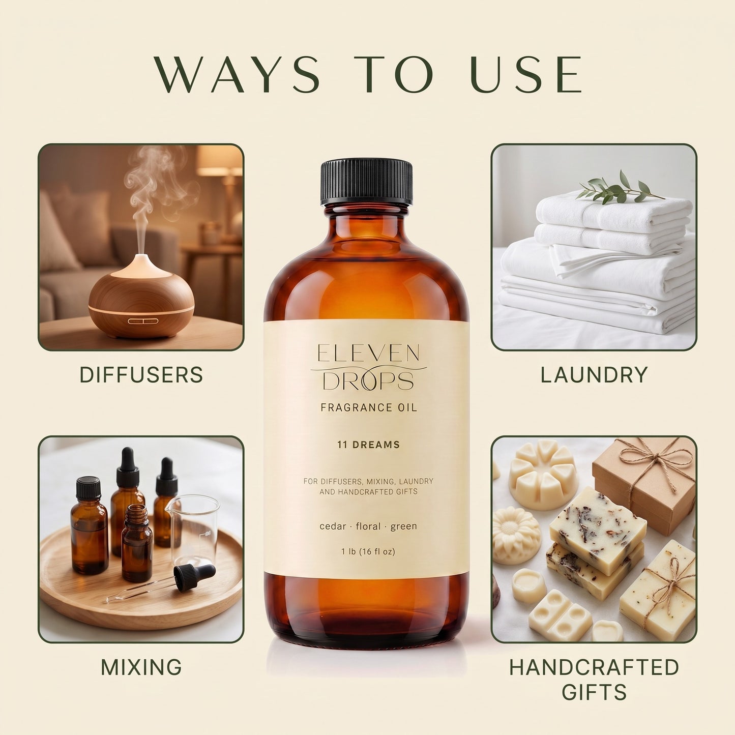 11 Dreams Diffuser Oil Premium Fragrance Oil Luxury in a Bottle